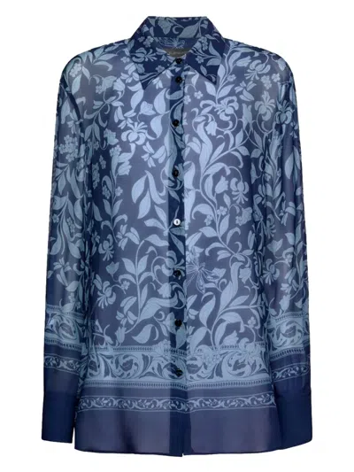Elena Miro' Foral-print Shirt In Multicolor