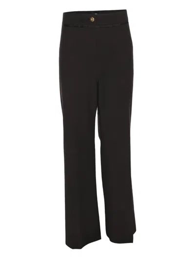 Pre-owned Elena Miro' Tailored Buttoned Trousers In Gray