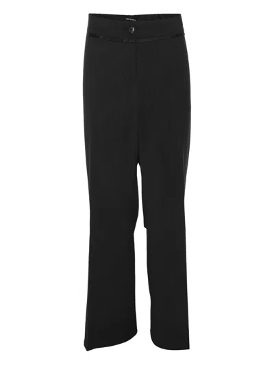 Pre-owned Elena Miro' Trim-detail Trousers In Gray