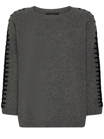 Elena Miro' Jersey Clothing In Gray