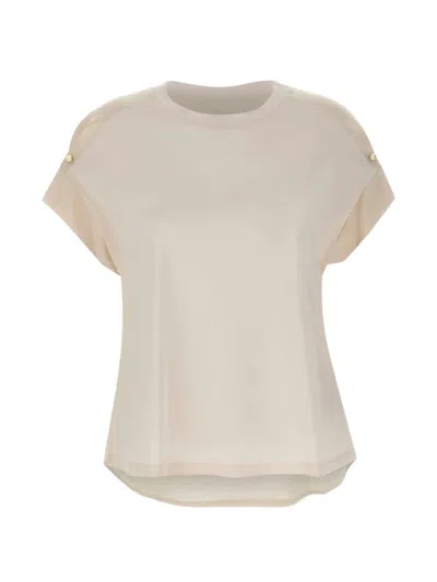 Elena Miro' Jewel Detail T-shirt In Multi
