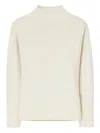Elena Miro' Mock-neck Sweater In Neutral