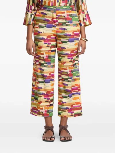 Elena Miro' Multicolour Print Trousers
