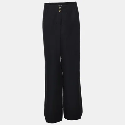 Pre-owned Elena Miro' Navy Blue Cotton Pants Xxl