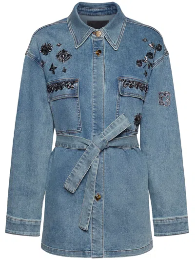 Elena Miro' Elena Miro Overshirt In Blue