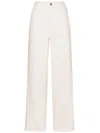 Elena Miro' Button Trousers In White