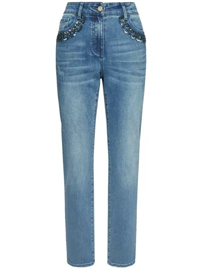 Elena Miro' Pants Clothing In Blue