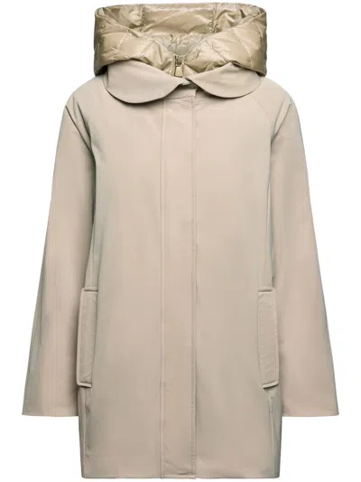 Elena Miro' Parka Clothing In Neutral