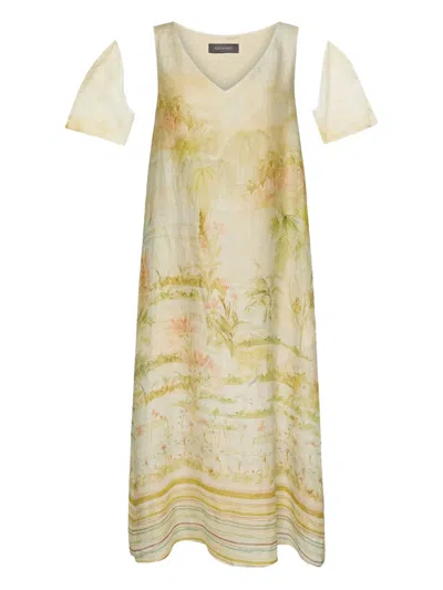 Elena Miro' Printed Midi Dress