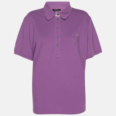 Elena Miro' Purple Jersey Polo T-shirt