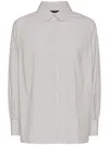 Elena Miro' Striped Round-collar Shirt