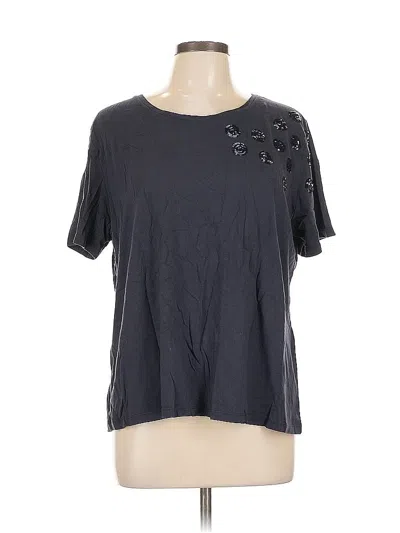 Pre-owned Elena Miro' Short Sleeve T-shirt In Gray