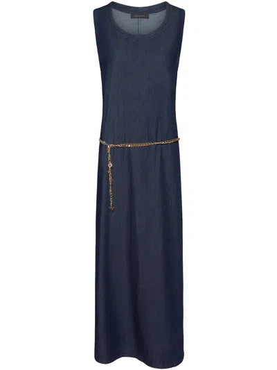 Elena Miro' Sleeveless Dress In Blue