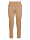 Elena Miro' Stretch-cotton Jeggings In Neutrals