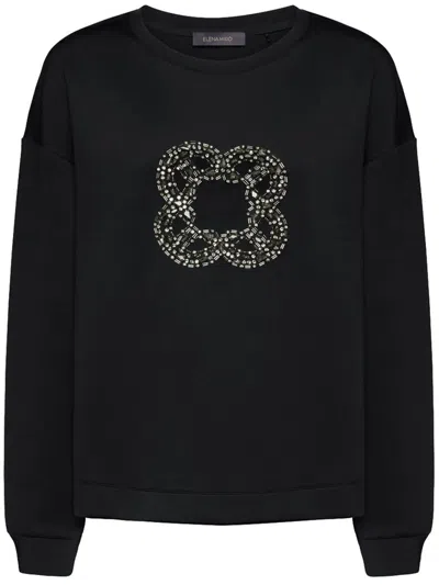 Elena Miro' Sweatshirt Clothing In Black