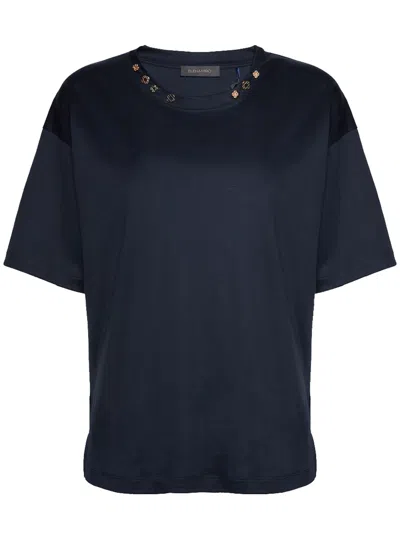 Elena Miro' T-shirt In Blue