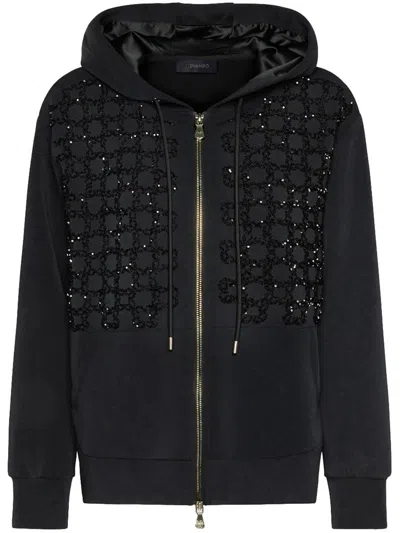 Elena Miro' Monogram Zip-up Sweatshirt In Multicolor