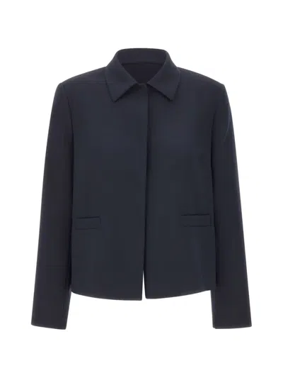 Elena Miro' Tailored Pocket Jacket In Blue