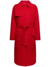 Elena Miro' Trench Clothing In Red