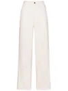 Elena Miro' Button Trousers In White