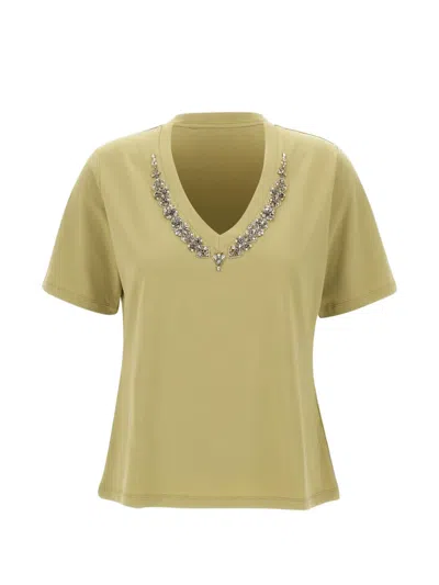 Elena Miro' V-neck T-shirt In Green