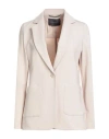 Elena Miro' Elena Mirò Woman Blazer Beige Size 10 Viscose, Polyamide, Elastane
