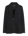 Elena Miro' Elena Mirò Woman Blazer Black Size 14 Viscose, Polyamide, Elastane
