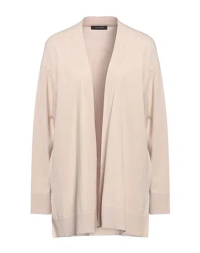 Elena Miro' Elena Mirò Woman Cardigan Beige Size L Viscose, Polyester, Polyamide, Elastane