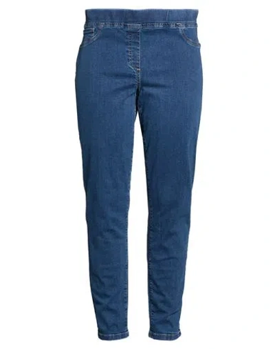 Elena Miro' Elena Mirò Woman Jeans Blue Size 8 Cotton, Elastane