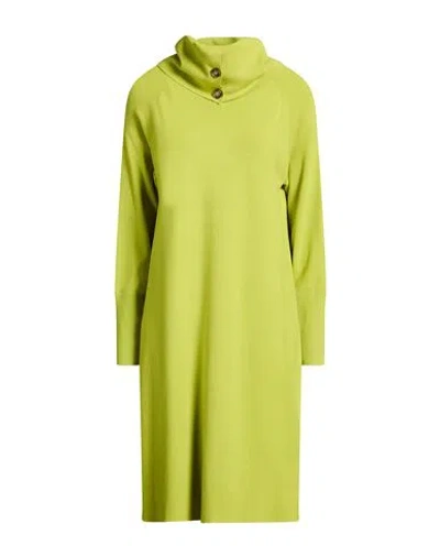 Elena Miro' Elena Mirò Woman Midi Dress Lime Green Size S Viscose, Polyester