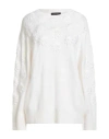 Elena Miro' Elena Mirò Woman Sweater Ivory Size L Viscose, Wool, Polyester, Cashmere