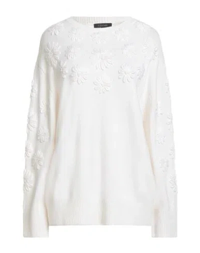 Elena Miro' Elena Mirò Woman Sweater Ivory Size L Viscose, Wool, Polyester, Cashmere