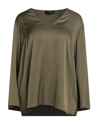 Elena Miro' Elena Mirò Woman Top Military Green Size 14 Viscose, Elastane