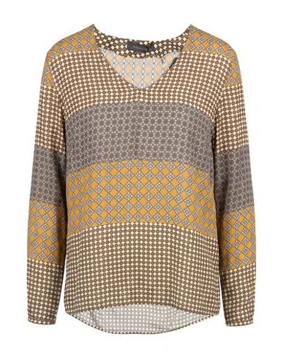 Elena Miro' Elena Mirò Woman Top Mustard Size 6 Viscose In Yellow