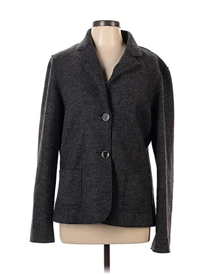 Pre-owned Elena Miro' Wool Blazer Jacket In Gray