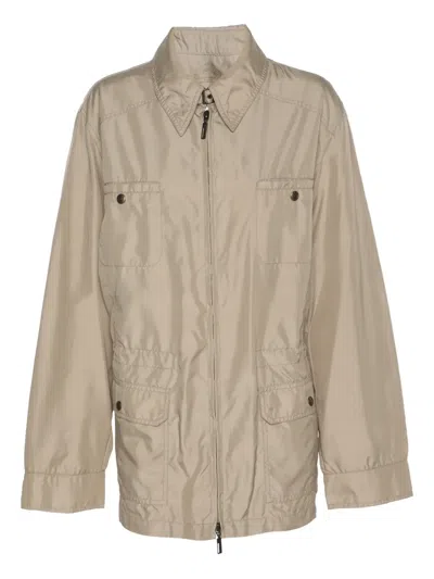 Pre-owned Elena Miro' X Elena Miro Button Detail Jacket In Neutral