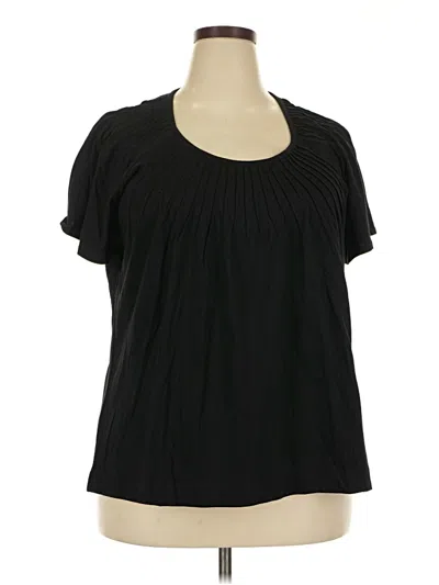 Elena Solano Short Sleeve Blouse In Black
