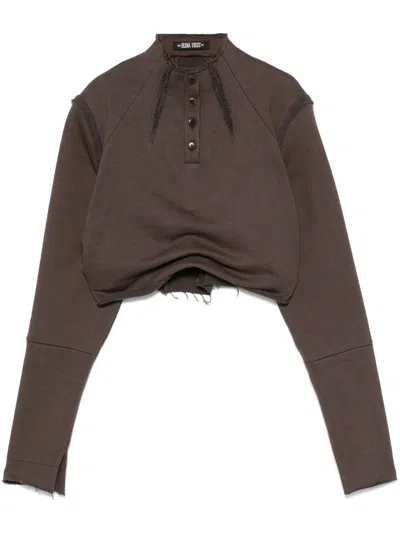 Elena Velez Amish Sweatshirt In Brown