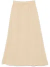 Elena Velez Cozy Midi Skirt In Neutrals