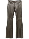 Elena Velez Flared Trousers In Algae