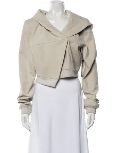 Pre-owned Elena Velez Jacket In Neutral