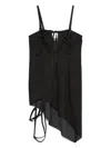 Elena Velez Keyhole Corset Mini Dress In Grey