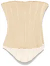 Elena Velez Cozy Corset In Husk
