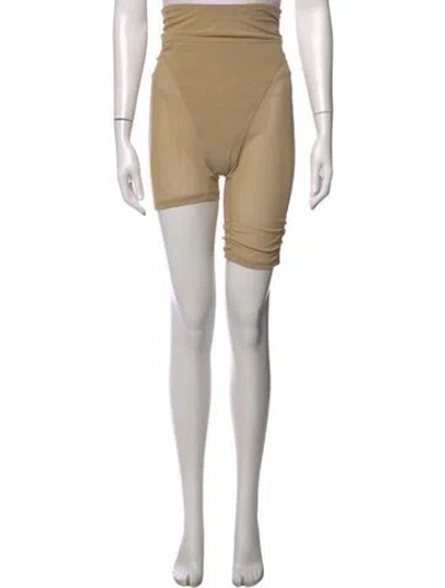 Pre-owned Elena Velez Mini Shorts In Neutrals