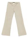 Elena Velez Low-rise Slim Trousers In Neutrals