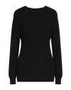 Eleonora Delbono Woman Sweater Black Size Xl Viscose, Polyester, Polyamide In Black