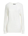 Eleonora Delbono Woman Sweater White Size Xl Viscose, Polyester, Polyamide