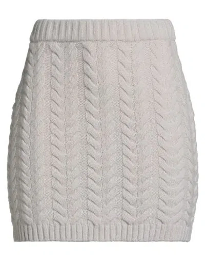 Eleonora Gottardi Woman Mini Skirt Beige Size S Wool, Cashmere In Neutral