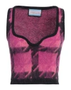 Eleonora Gottardi Woman Top Fuchsia Size S Alpaca Wool, Polyamide In Pink