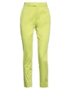 Eleonora Stasi Woman Pants Lime Green Size 10 Cotton, Elastane In Green